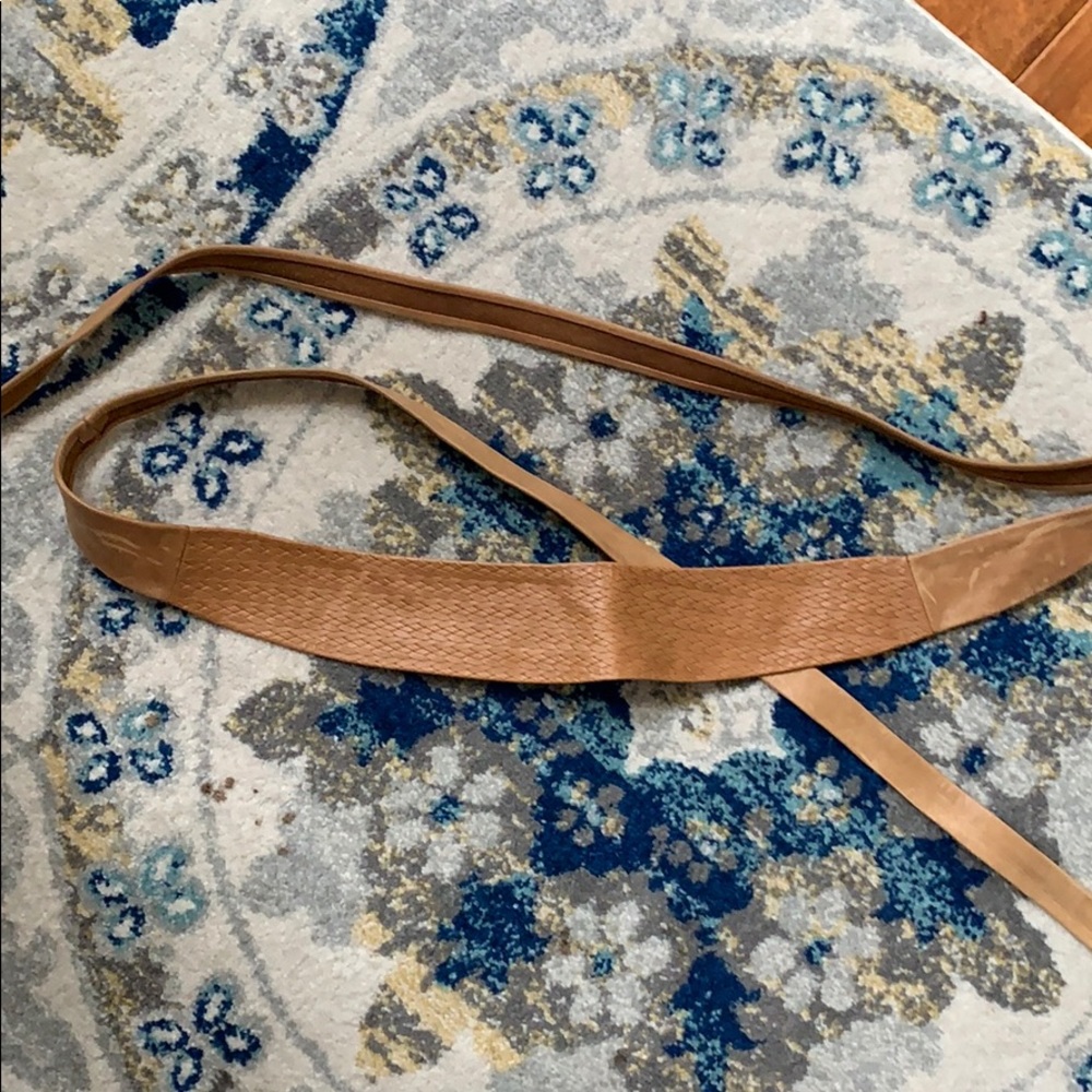 Anthropologie leather wrap belt